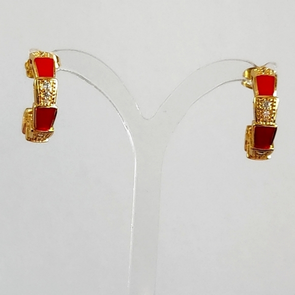 bulgar red serpenti earrings ✨️ - Picture 3 of 4